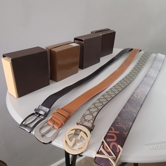 Amazon.com: Urban Forest Brian Leather Wallet & Belt Combo  4 Belts Combo for Men